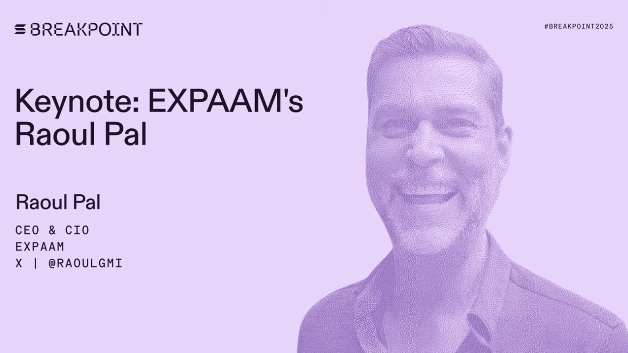 Solana Breakpoint 2025 - Raoul Pal Keynote Speaker